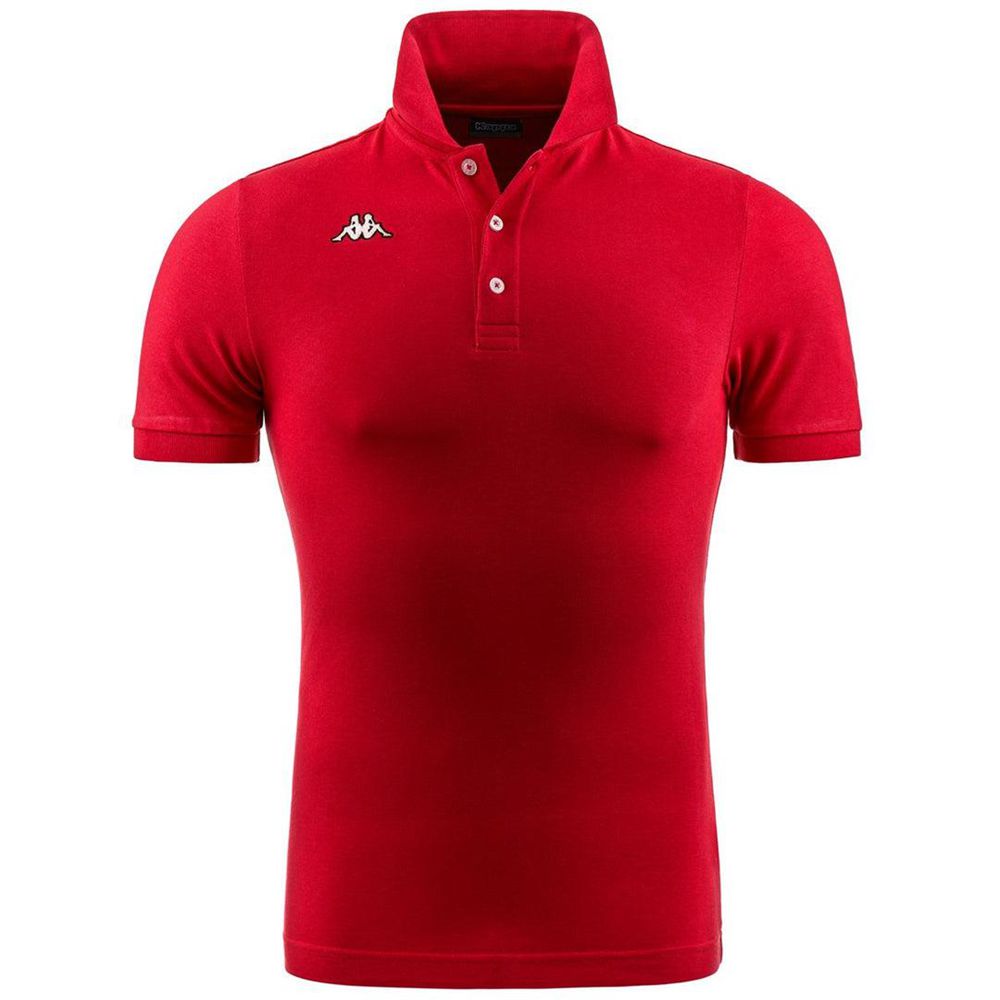 Men Kappa Logo Sharas Mss Polo Shirt Red | VM3109748