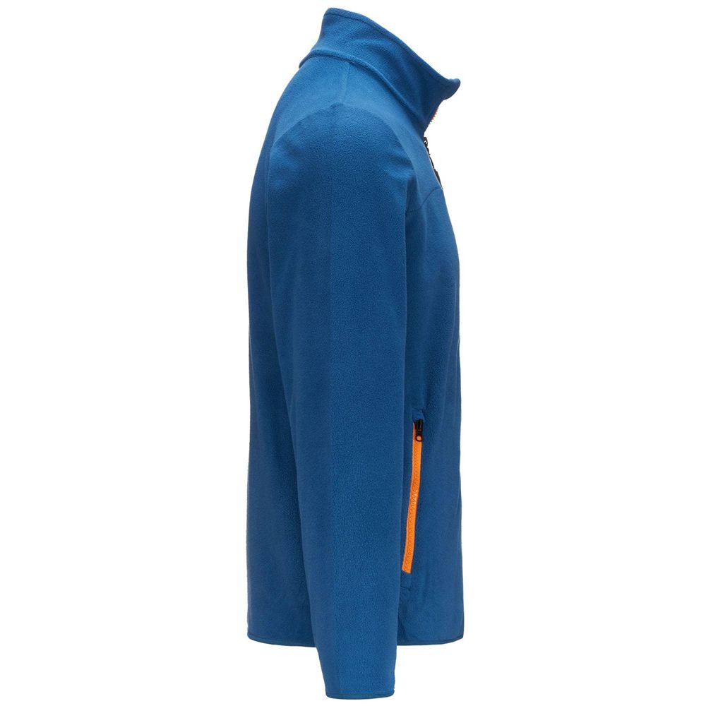 Men Kappa Logo Wind Jacket Blue | CY0495837