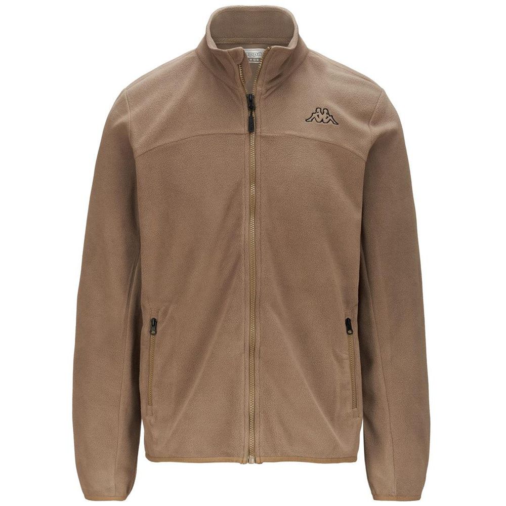 Men Kappa Logo Wind Jacket Brown | PG2516873