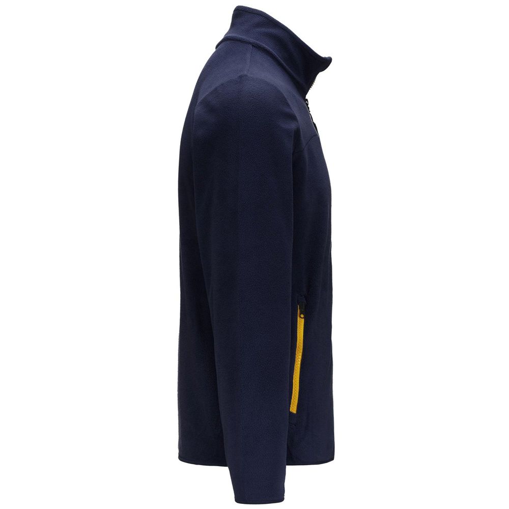 Men Kappa Logo Wind Jacket Navy | BX1647903