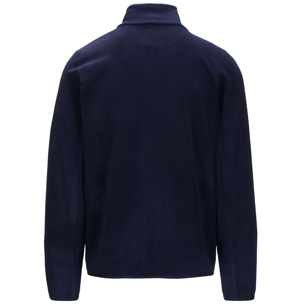 Men Kappa Logo Wind Jacket Navy | BX1647903