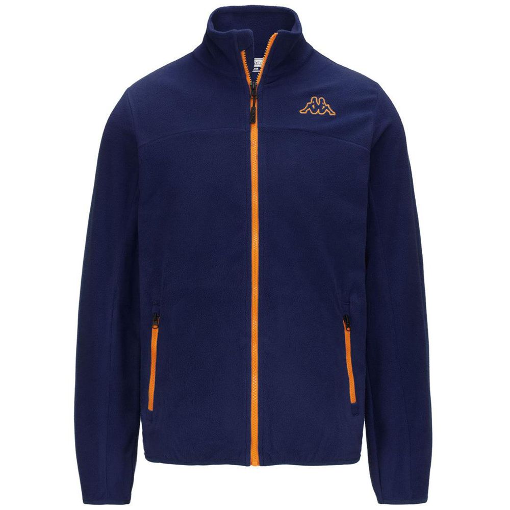 Men Kappa Logo Wind Jacket Navy | HS8150739