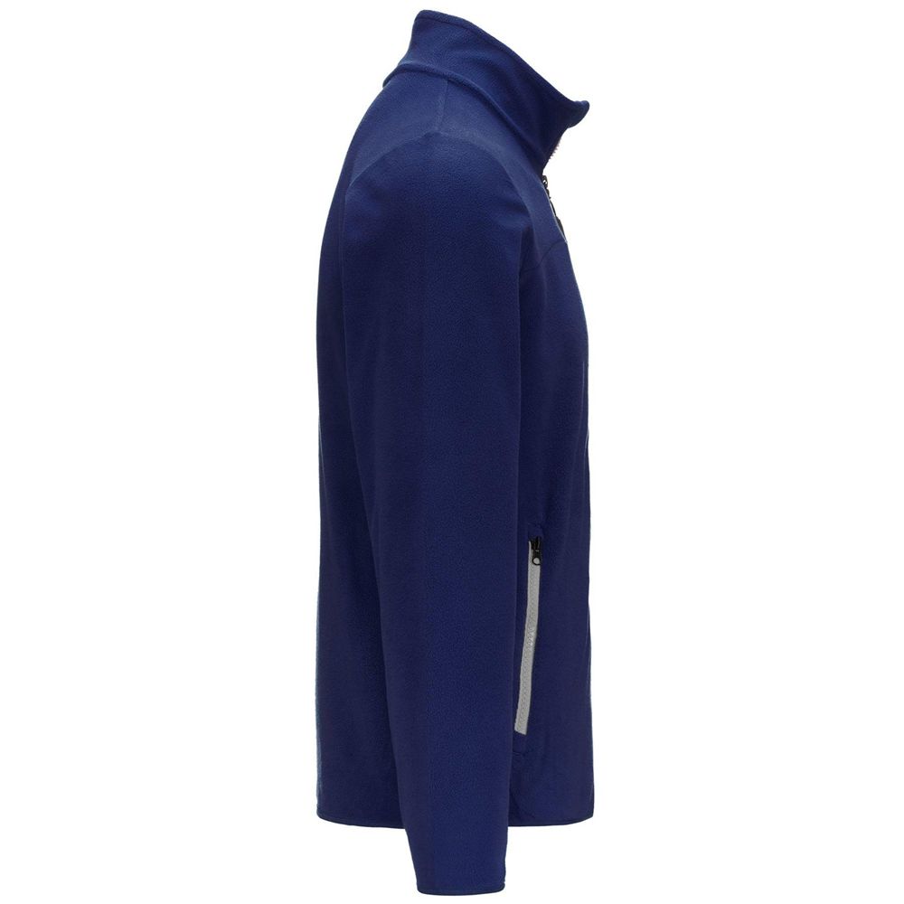 Men Kappa Logo Wind Jacket Navy | HU8967431