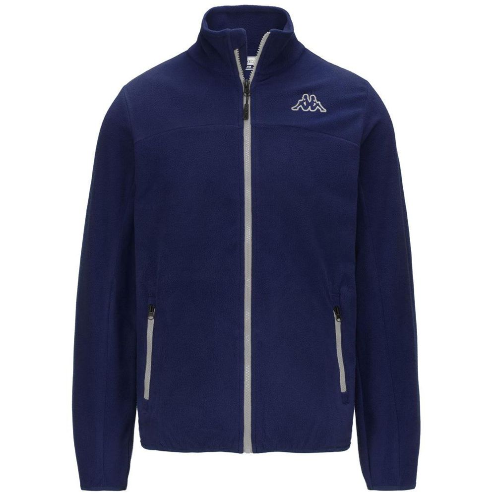 Men Kappa Logo Wind Jacket Navy | HU8967431