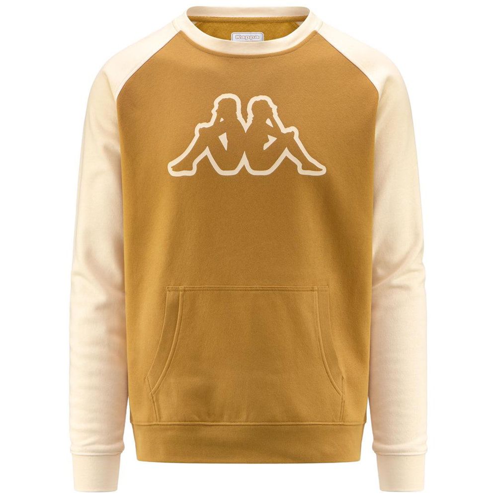 Men Kappa Logo Zaimali Sweater Yellow | JO3906581