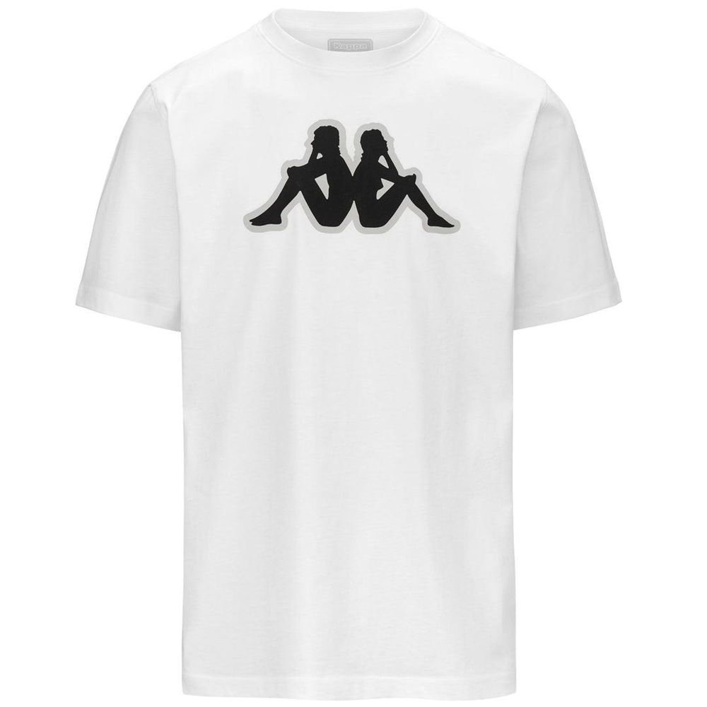 Men Kappa Logo Zobi T-Shirt White | JY6231849