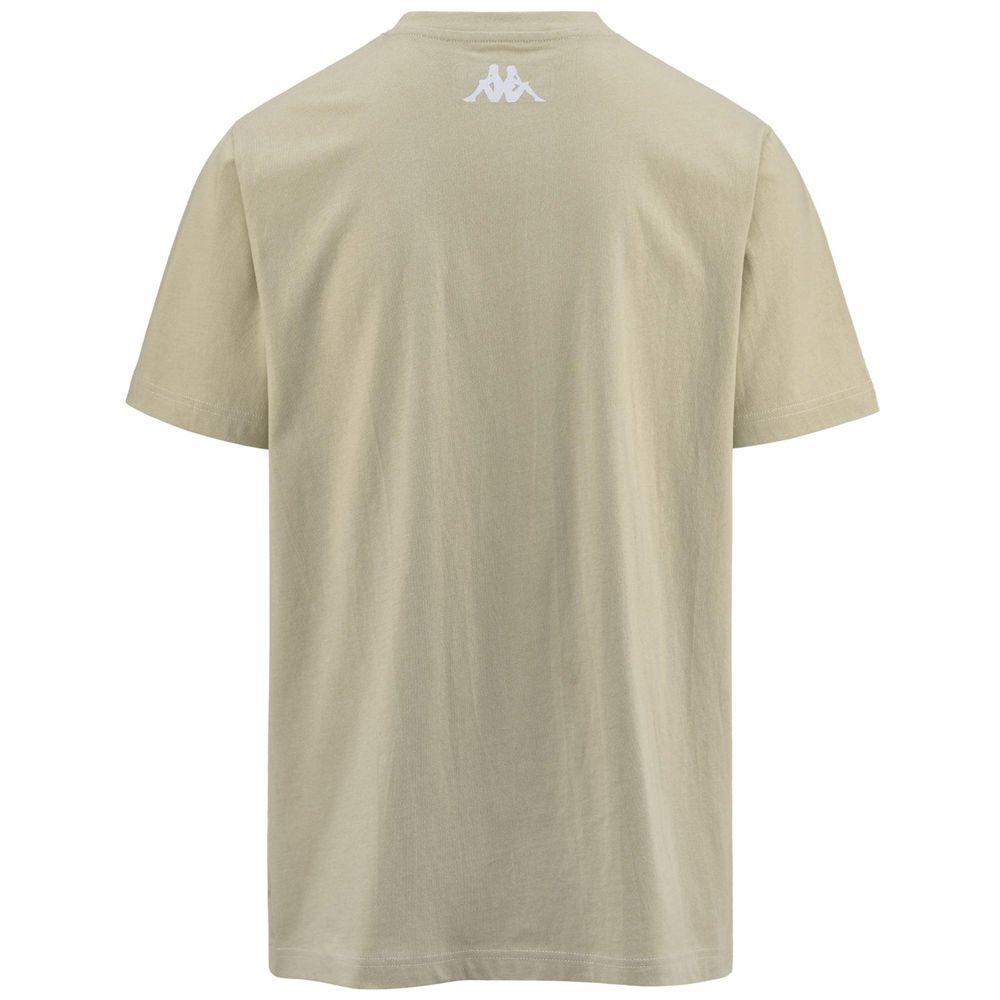 Men Kappa Nigraph T-Shirt Beige | WX1638495