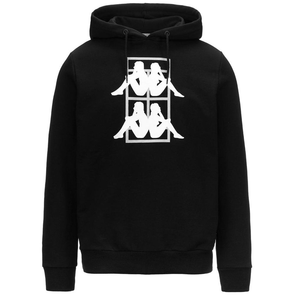 Men Kappa Padel Ezze Hoodie Black | QI8374905