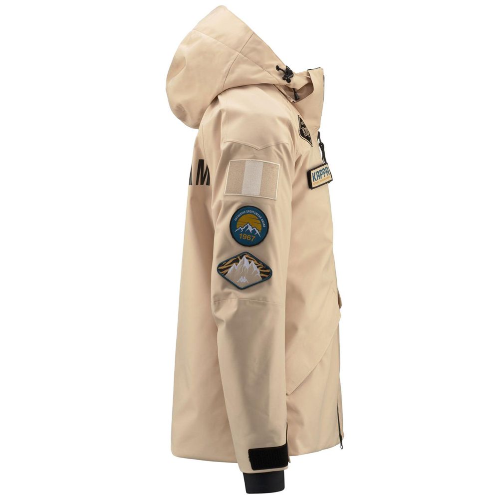 Men Kappa Tier Zero Geizo Jacket Beige | WJ6827451