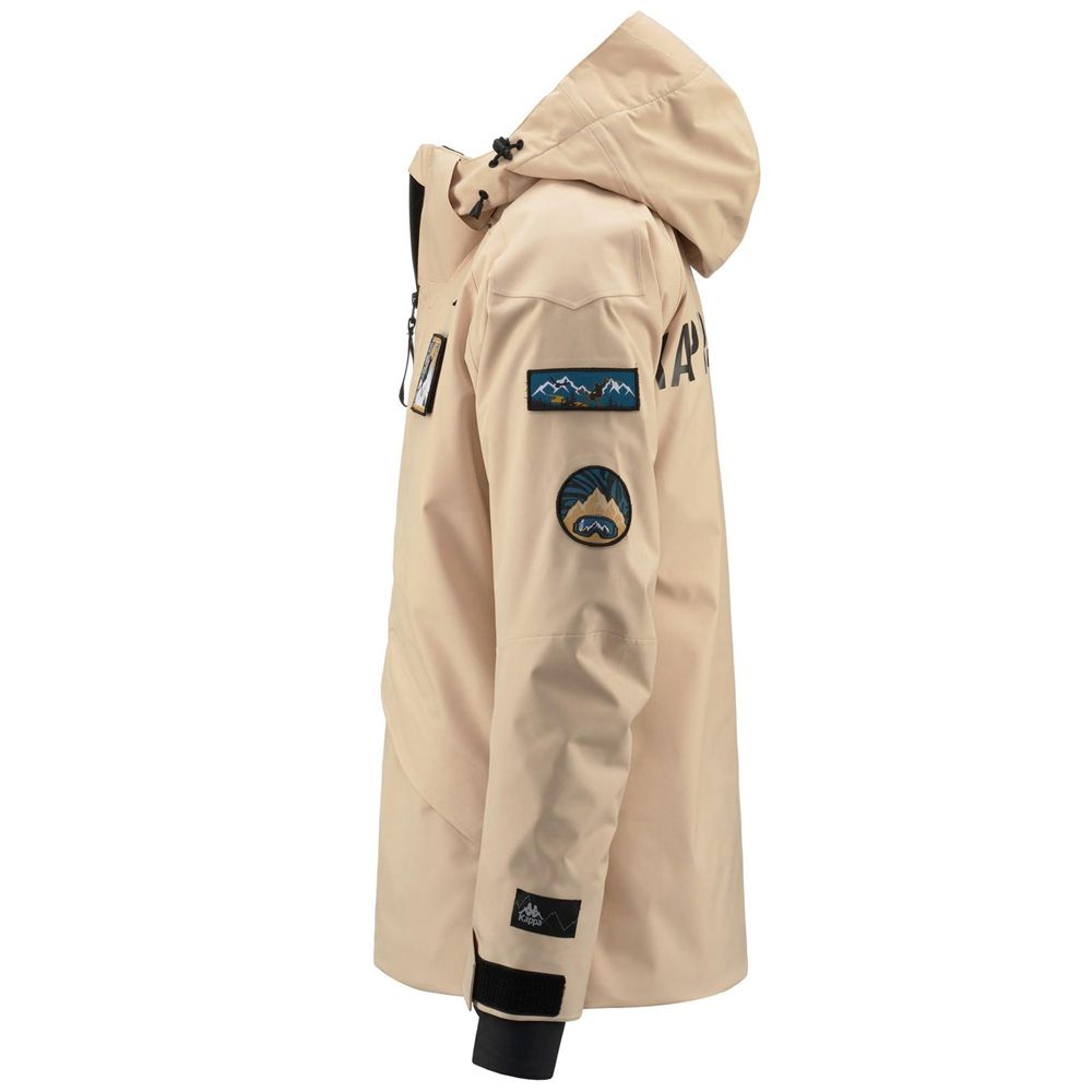 Men Kappa Tier Zero Geizo Jacket Beige | WJ6827451