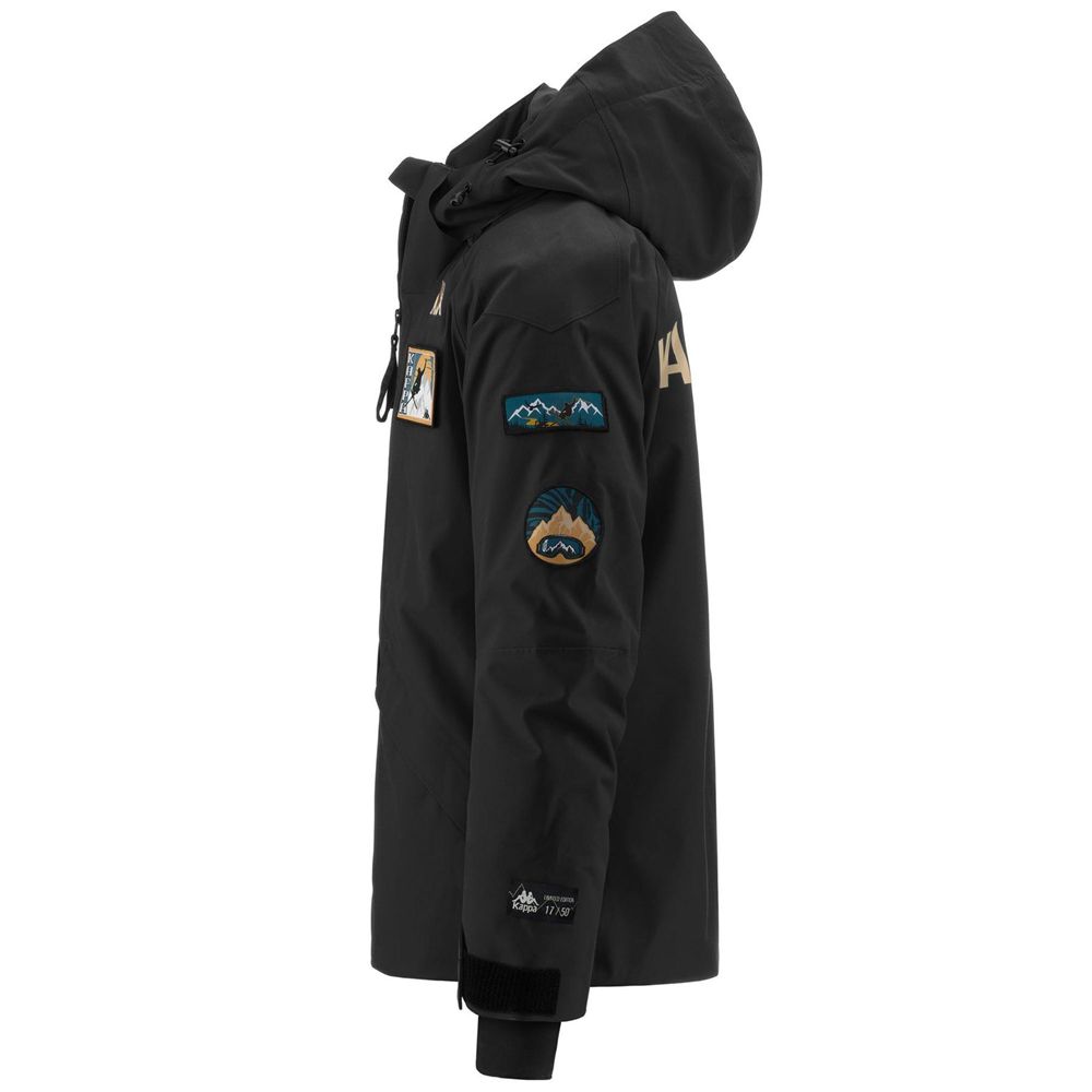 Men Kappa Tier Zero Geizo Jacket Black | LE5278361