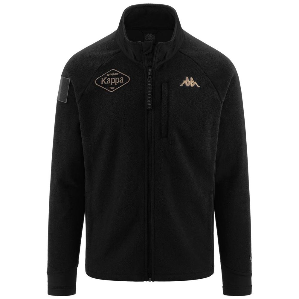 Men Kappa Tier Zero Genpaku Jacket Black | BW8712369