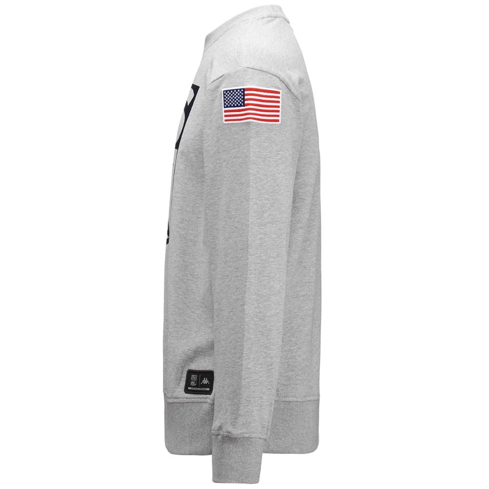 Men Kappa Utahi 2 Us Sweater Grey | RK1592608