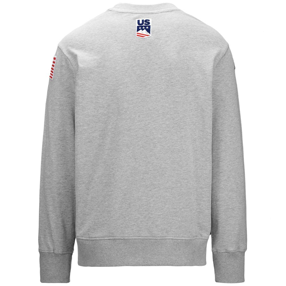 Men Kappa Utahi 2 Us Sweater Grey | RK1592608