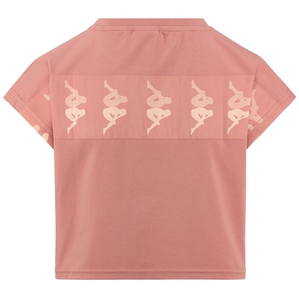 Women Kappa 222 Banda 10 Lavars T-Shirt Pink | ZU9710642