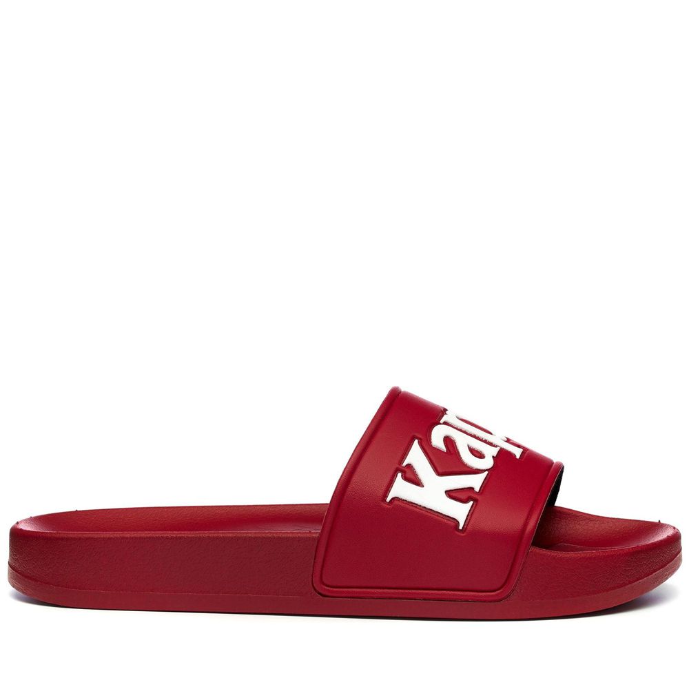 Women Kappa 222 Banda Adam 9 Flip Flops Red | XH0731925