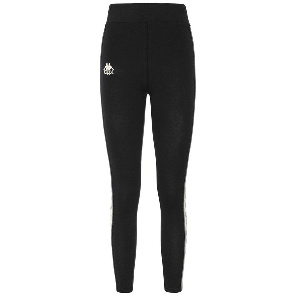 Women Kappa 222 Banda Anen 2 Pants Black | QX9203751