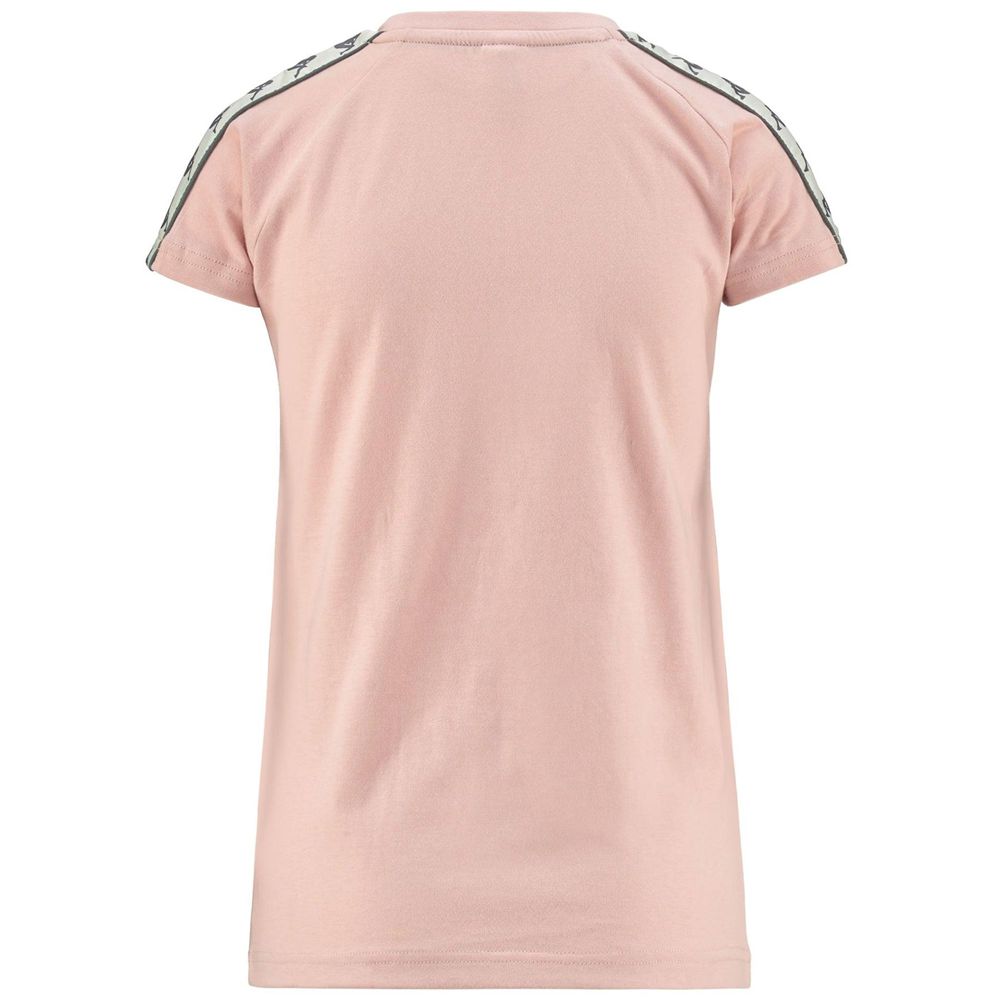 Women Kappa 222 Banda Apan T-Shirt Pink | RM2695470