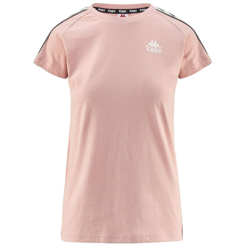 Women Kappa 222 Banda Apan T-Shirt Pink | RM2695470