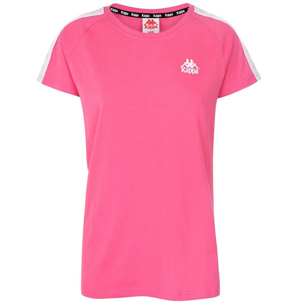 Women Kappa 222 Banda Apan T-Shirt Pink | HZ1453207