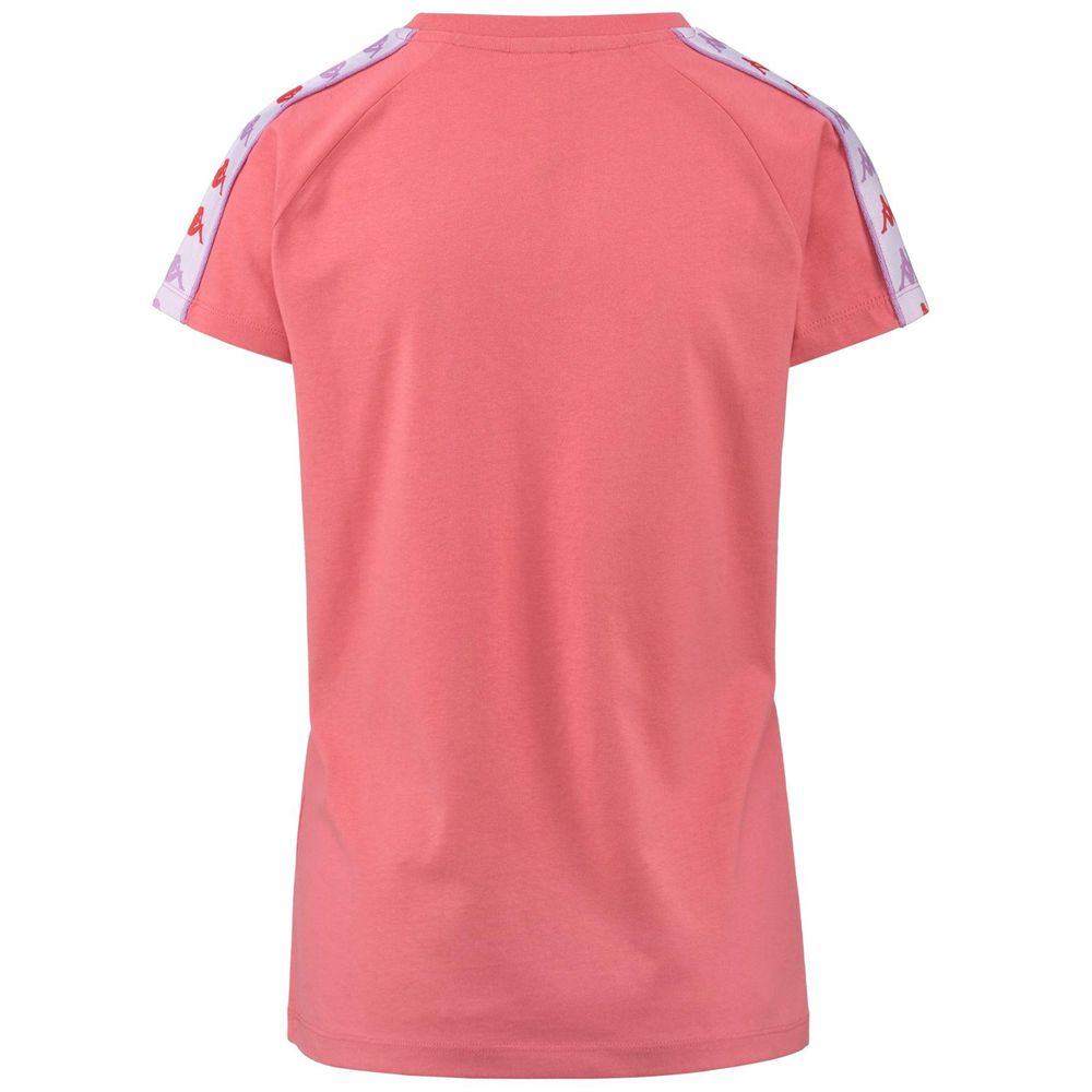 Women Kappa 222 Banda Apani T-Shirt Pink | NJ9758431