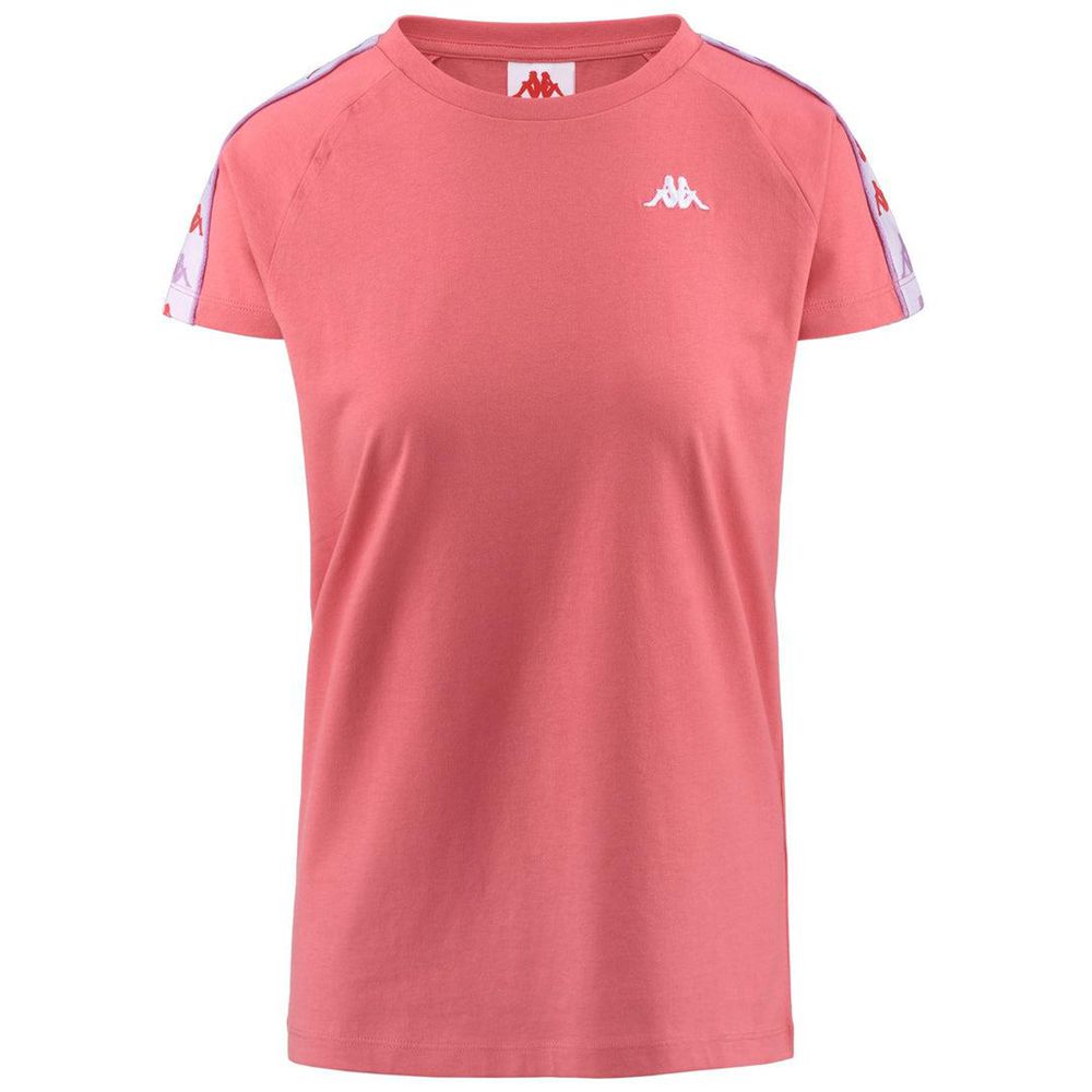 Women Kappa 222 Banda Apani T-Shirt Pink | NJ9758431