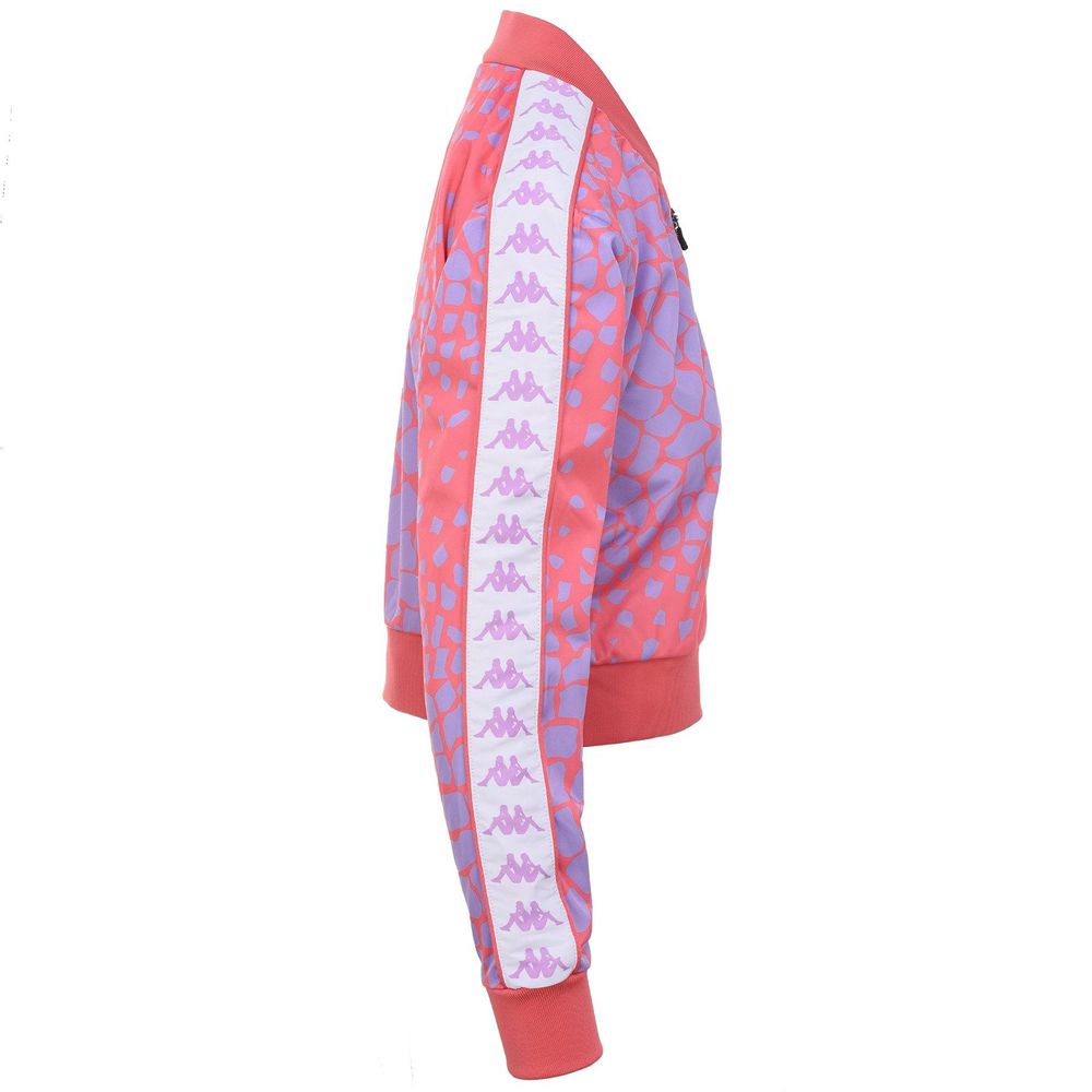 Women Kappa 222 Banda Asber Graphik Jacket Pink | IC6710942