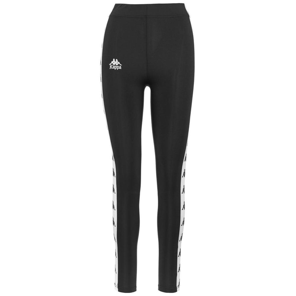 Women Kappa 222 Banda Atui 2 Pants Black | JI7125386