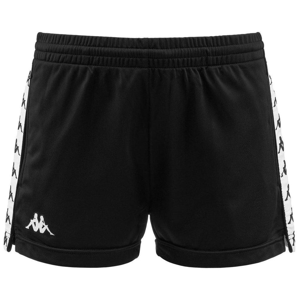 Women Kappa 222 Banda Ladytread Shorts Black | VP0185924