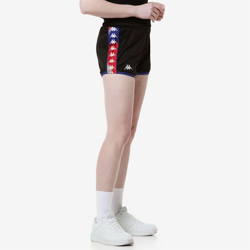 Women Kappa 222 Banda Losillegt Shorts Black | WR7520316