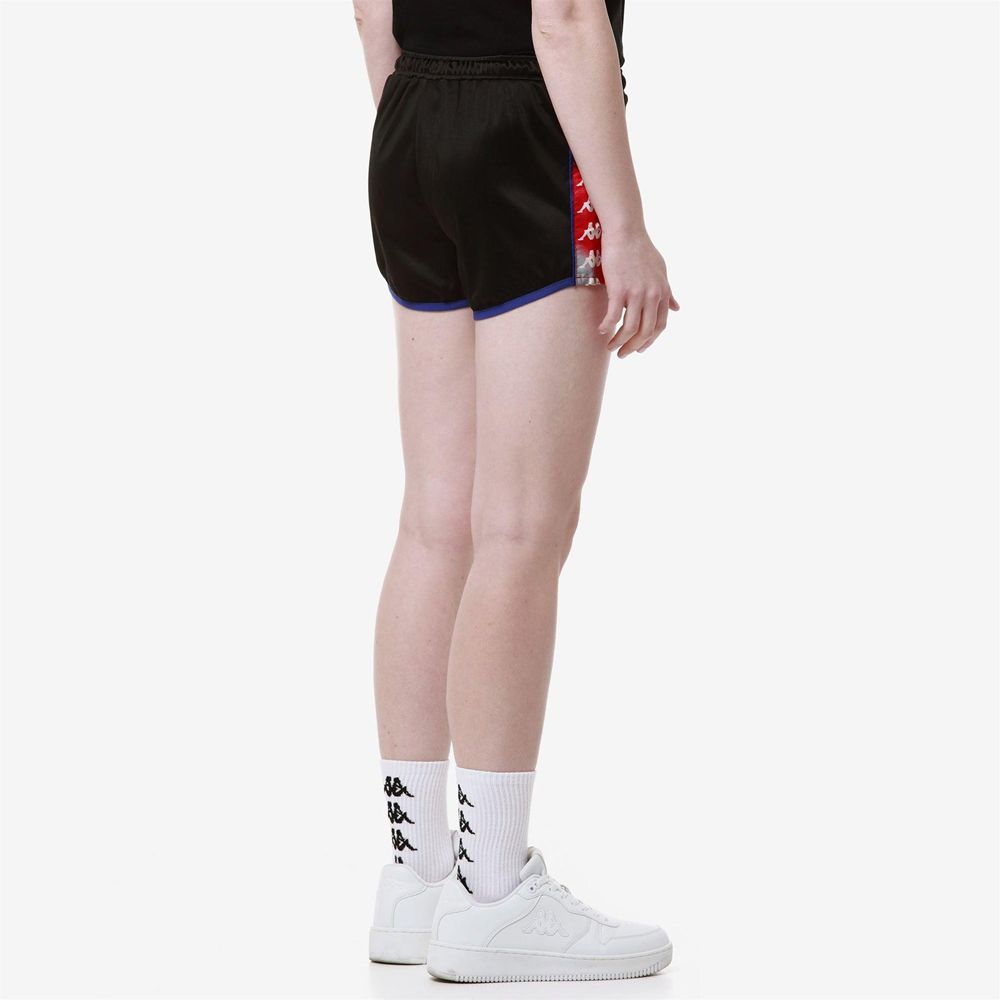 Women Kappa 222 Banda Losillegt Shorts Black | WR7520316