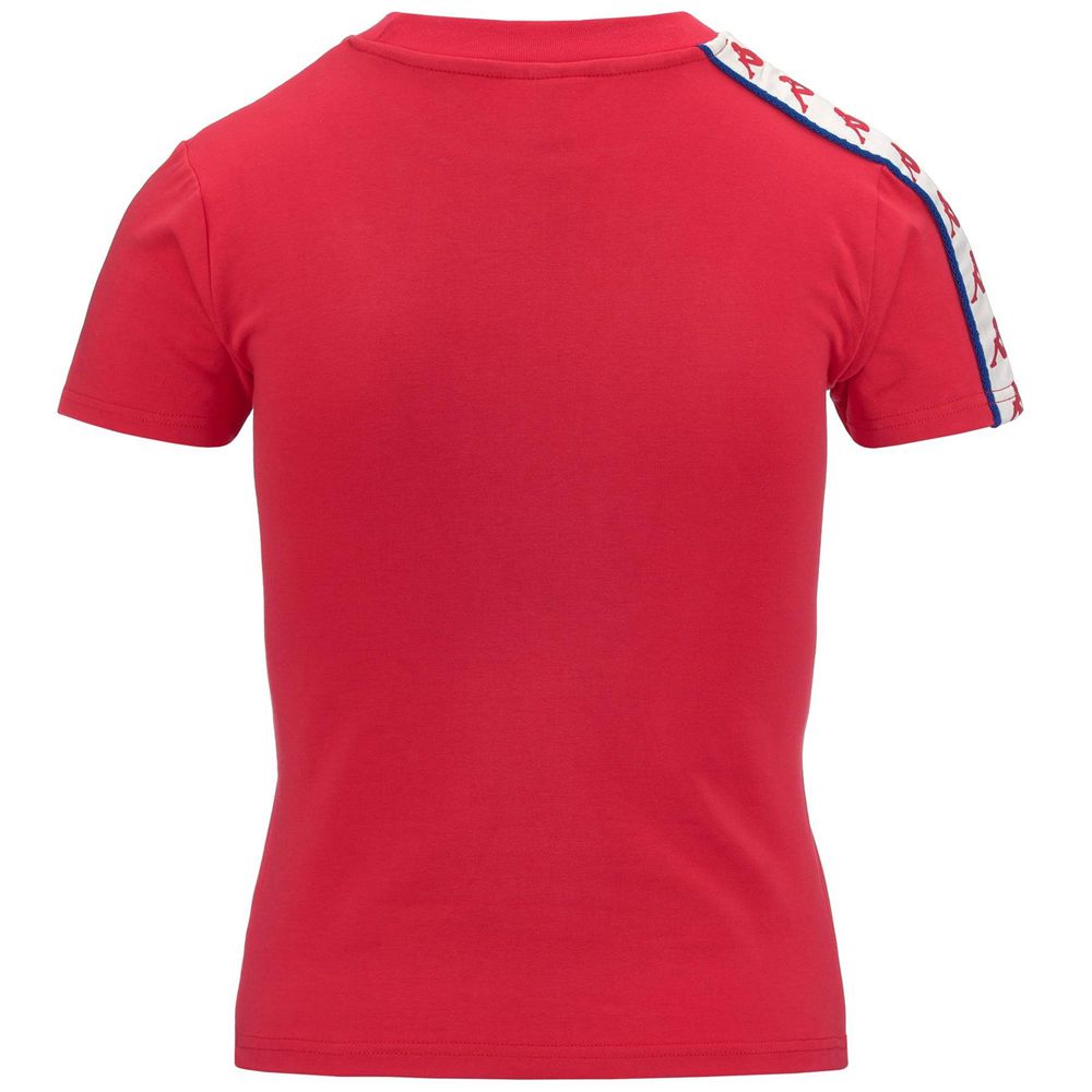 Women Kappa 222 Banda Luise T-Shirt Red | XF4235608