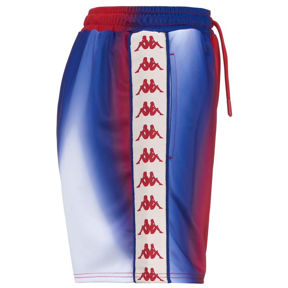 Women Kappa 222 Banda Sacha 2 Graphik Shorts Red | AT9054236