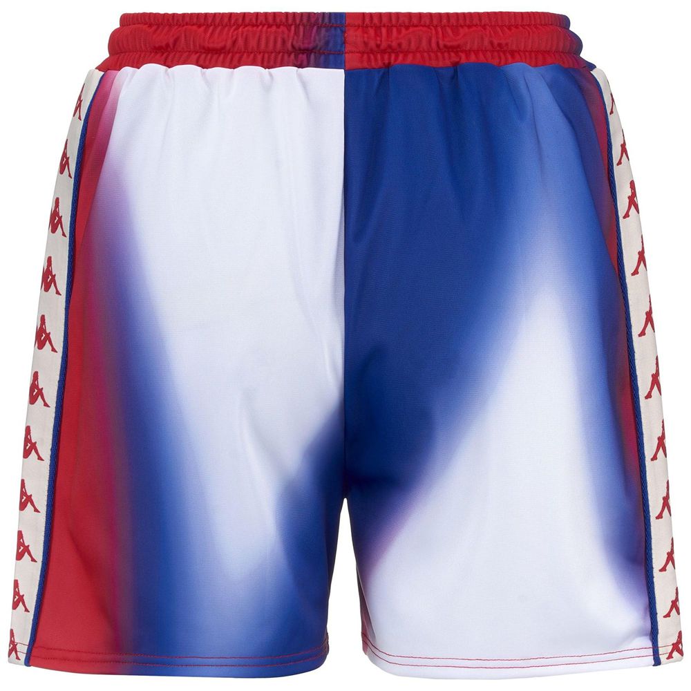 Women Kappa 222 Banda Sacha 2 Graphik Shorts Red | AT9054236