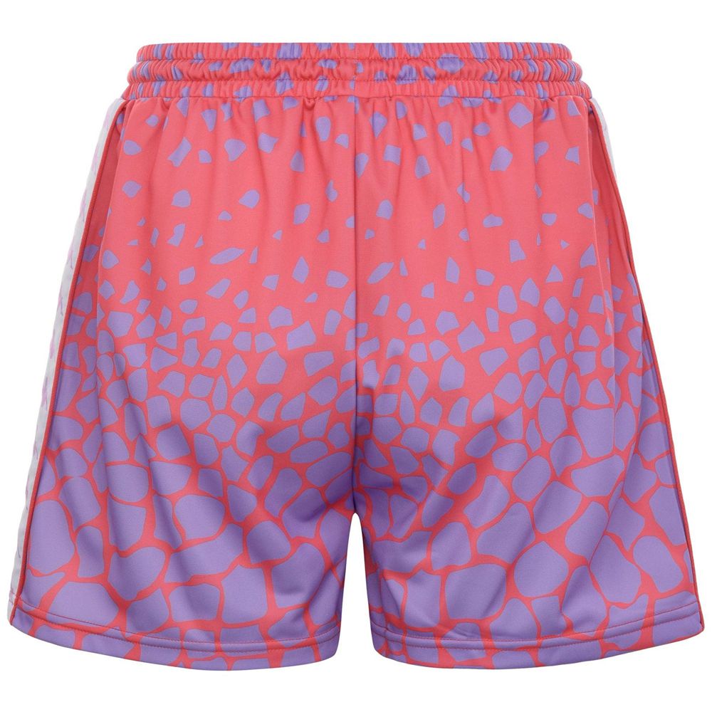 Women Kappa 222 Banda Sacha Graphik Shorts Pink | TW9618743