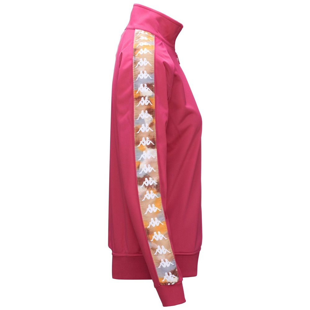 Women Kappa 222 Banda Wanniston Graphiktape Jacket Pink | LD8325190