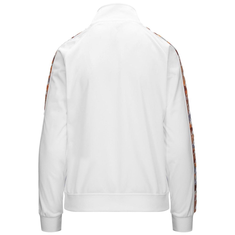 Women Kappa 222 Banda Wanniston Graphiktape Jacket White | FC7138624