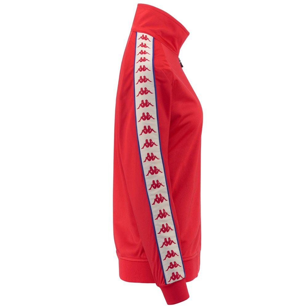 Women Kappa 222 Banda Wanniston Slim Jacket Red | WQ6283794