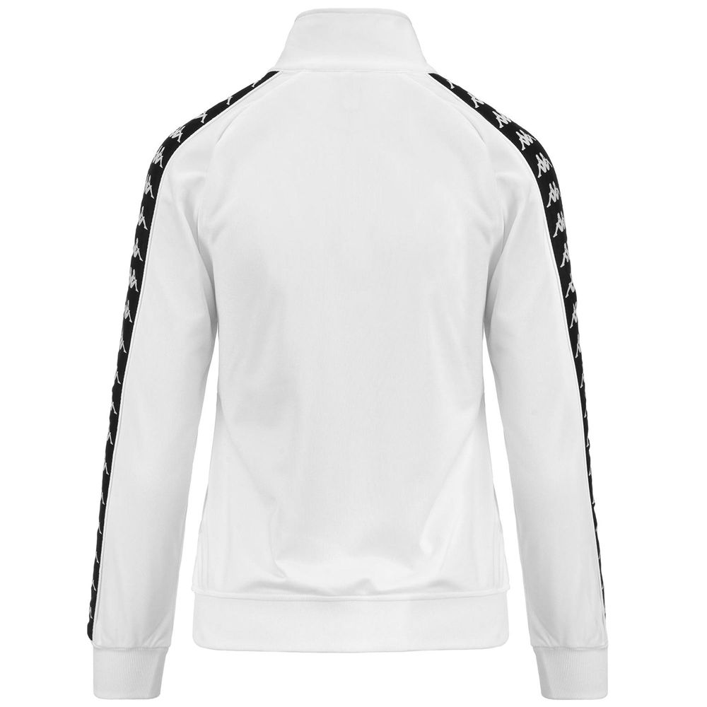 Women Kappa 222 Banda Wanniston Slim Jacket White | EU4091863