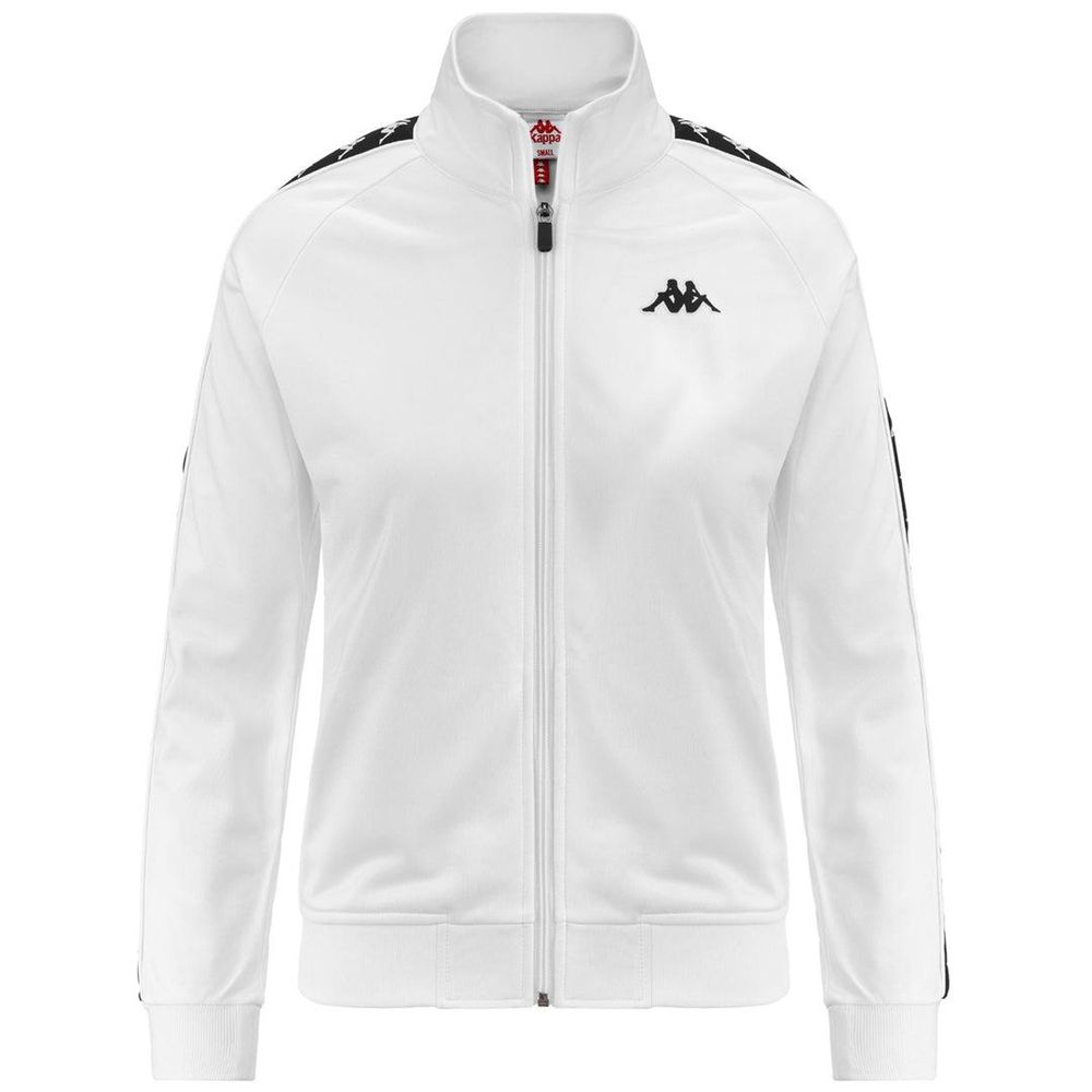 Women Kappa 222 Banda Wanniston Slim Jacket White | EU4091863