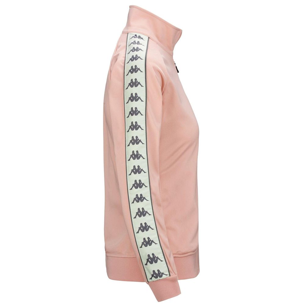 Women Kappa 222 Banda Wanniston Slim Jacket Pink | ND7024519