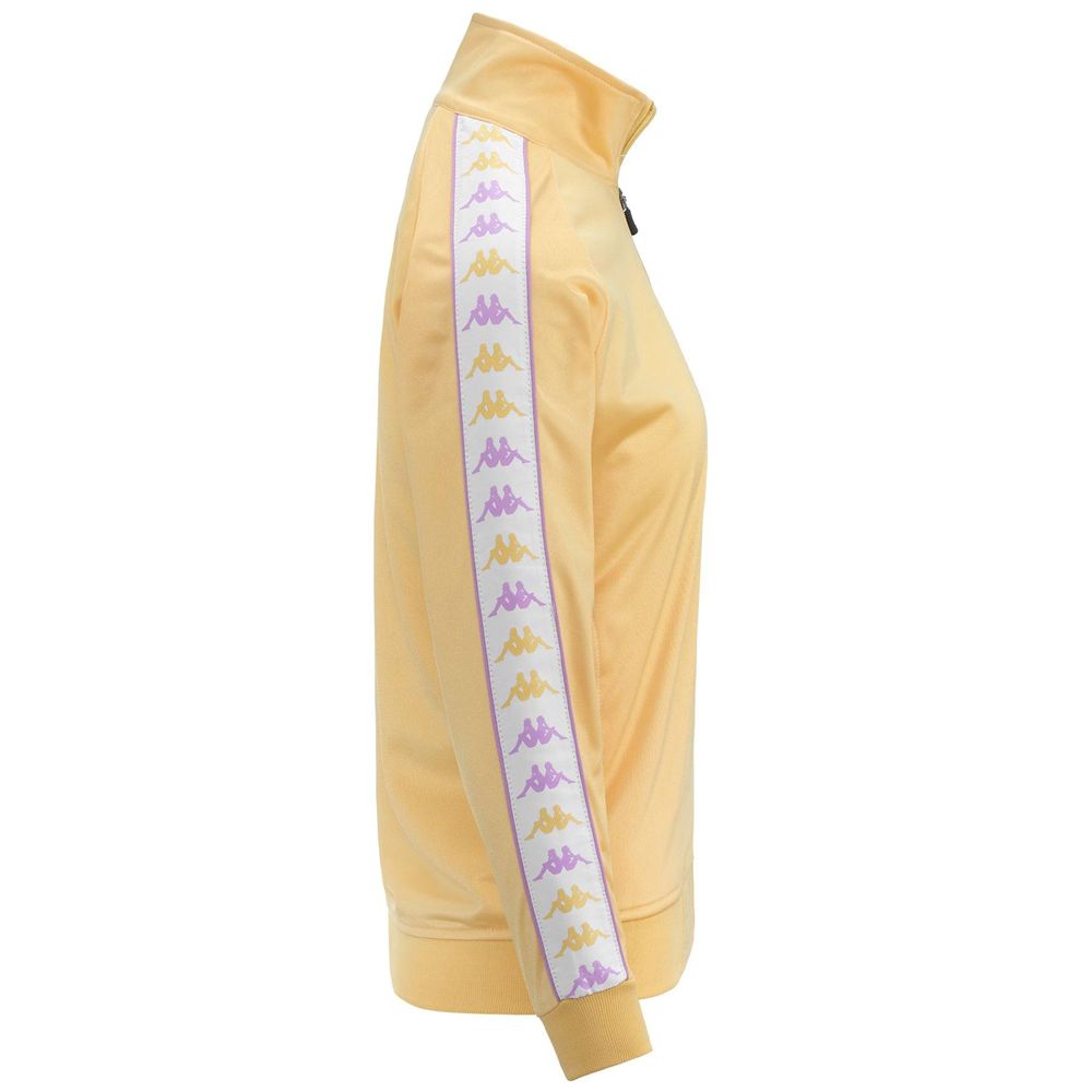 Women Kappa 222 Banda Wannistoni Slim Jacket Yellow | QG0728954