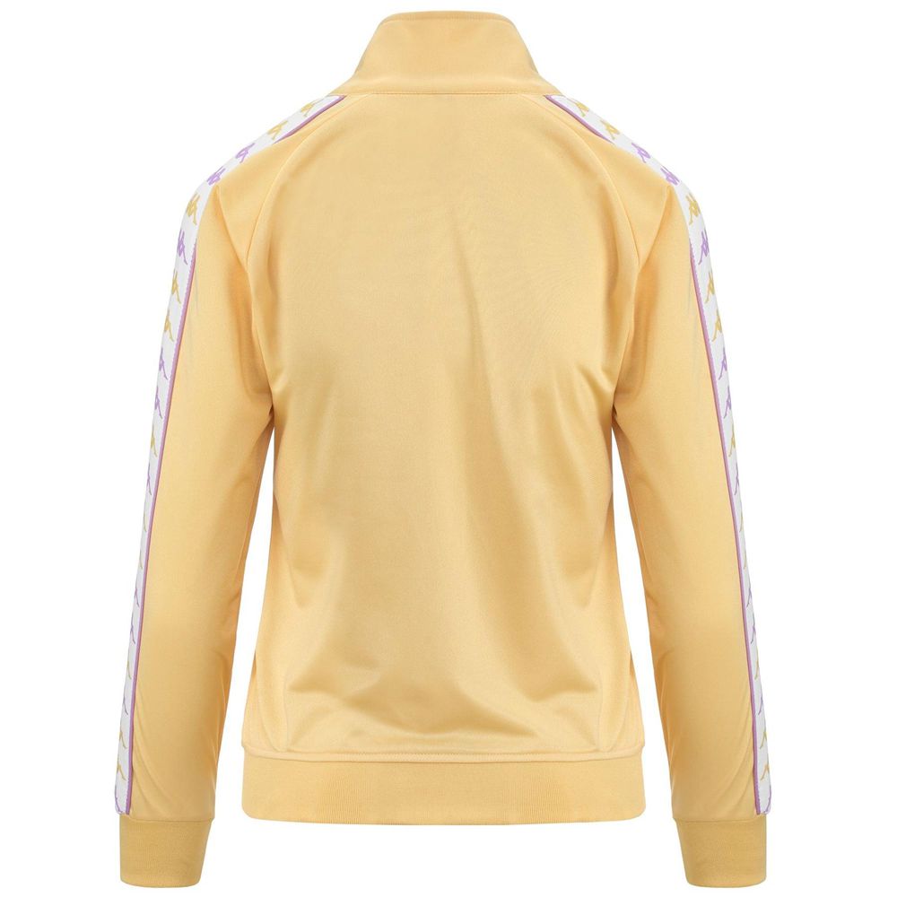 Women Kappa 222 Banda Wannistoni Slim Jacket Yellow | QG0728954