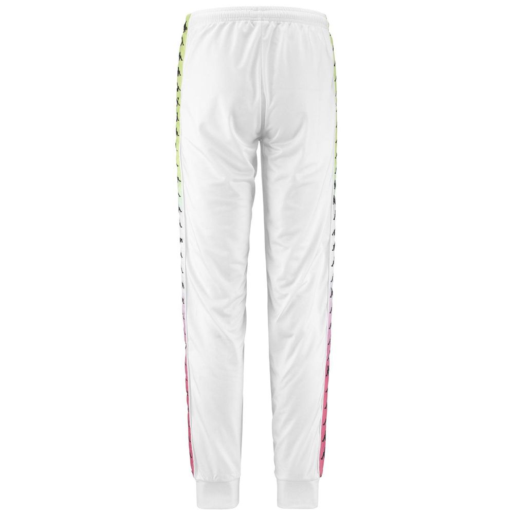 Women Kappa 222 Banda Wrastoria Degrade Pants White | UI9786203