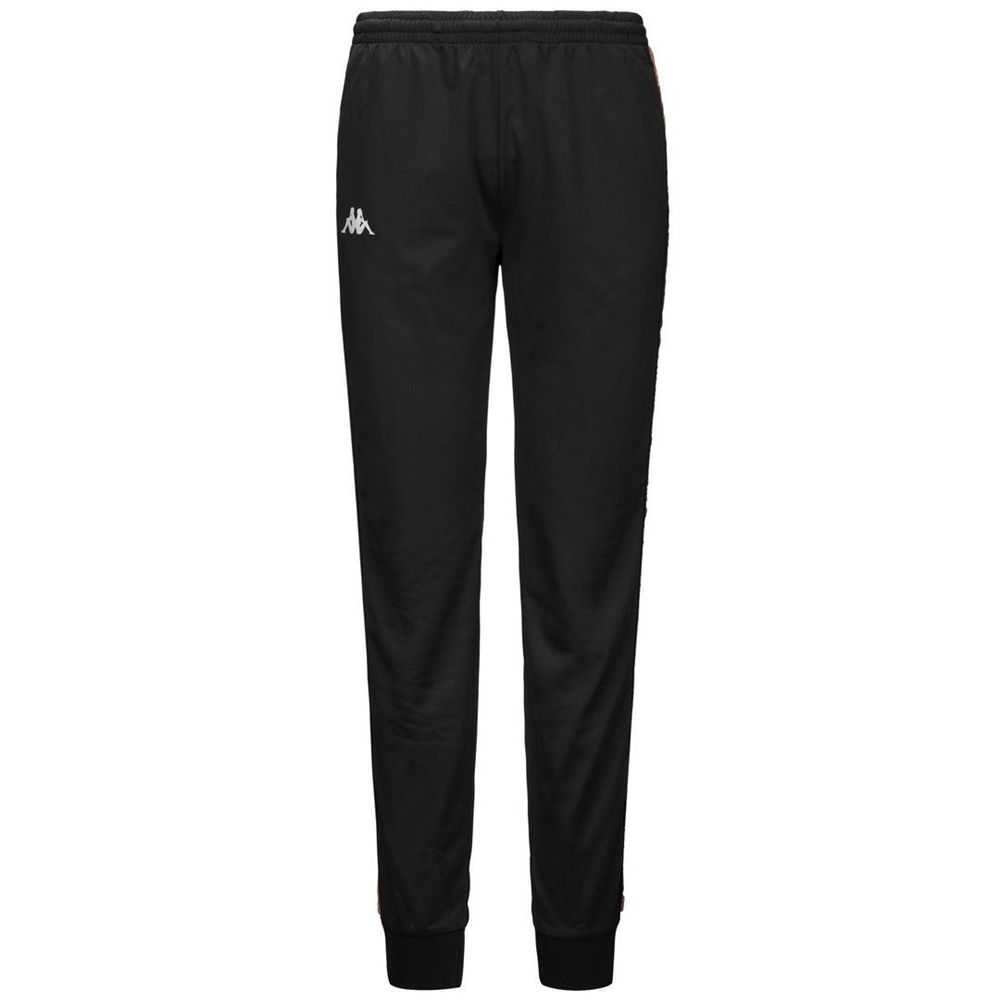 Women Kappa 222 Banda Wrastoria Graphiktape Pants Black | BY3258107