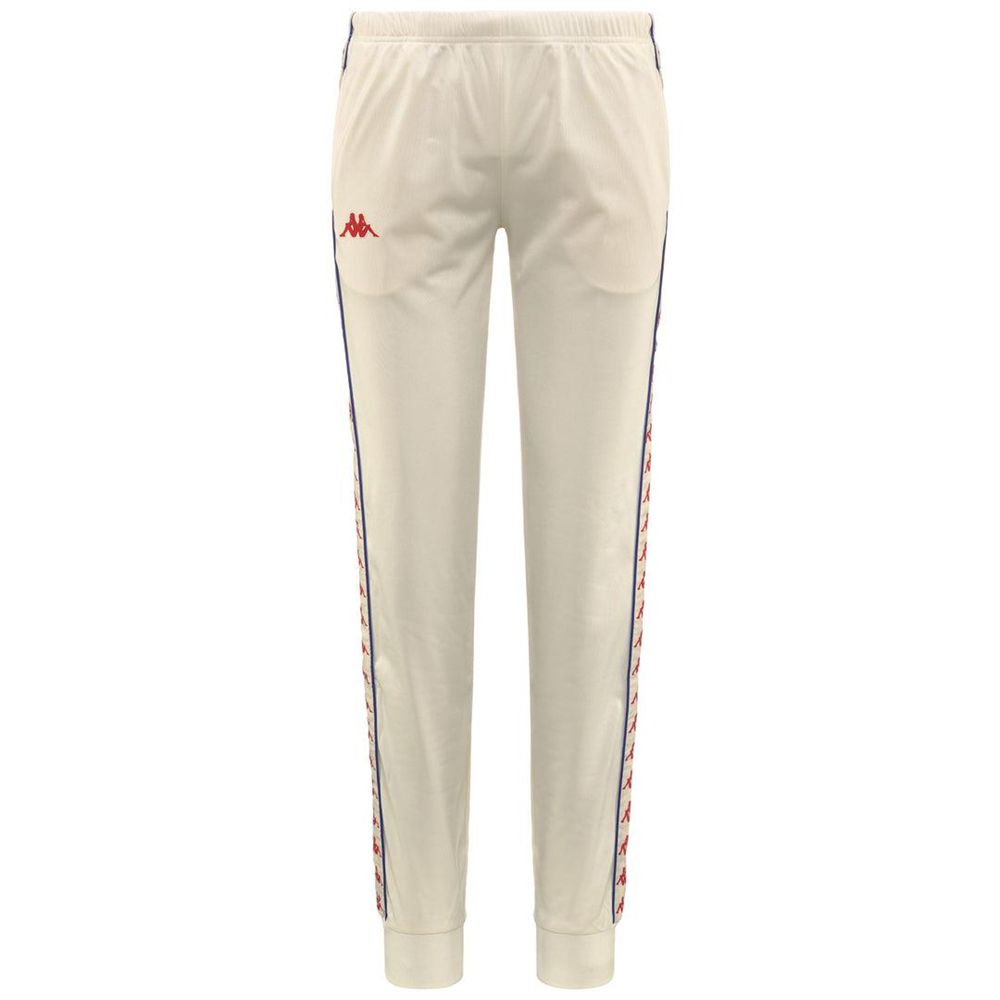 Women Kappa 222 Banda Wrastoria Slim Pants White | MH3267910