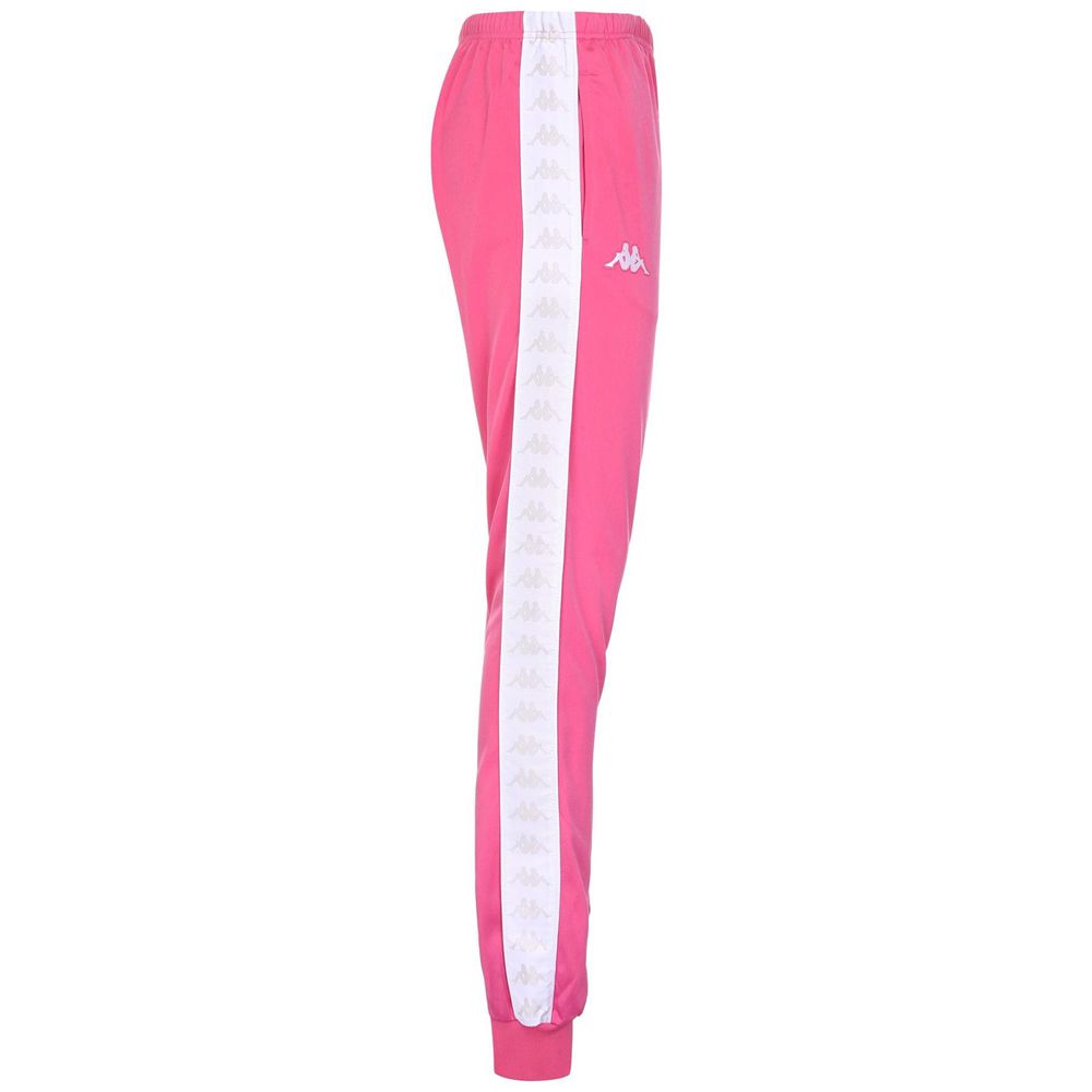 Women Kappa 222 Banda Wrastoria Slim Pants Pink | KV8157032