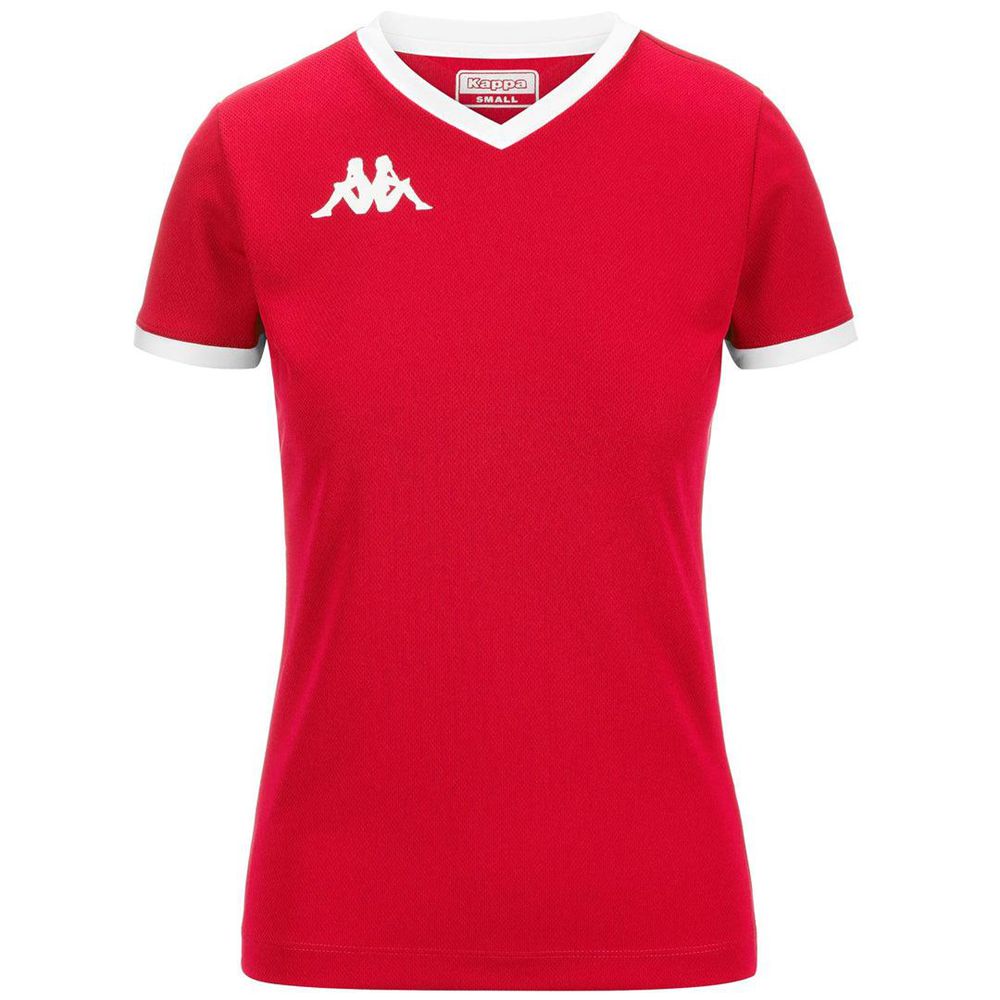 Women Kappa 4 Volley Gavelia Jersey Red | BT2410695