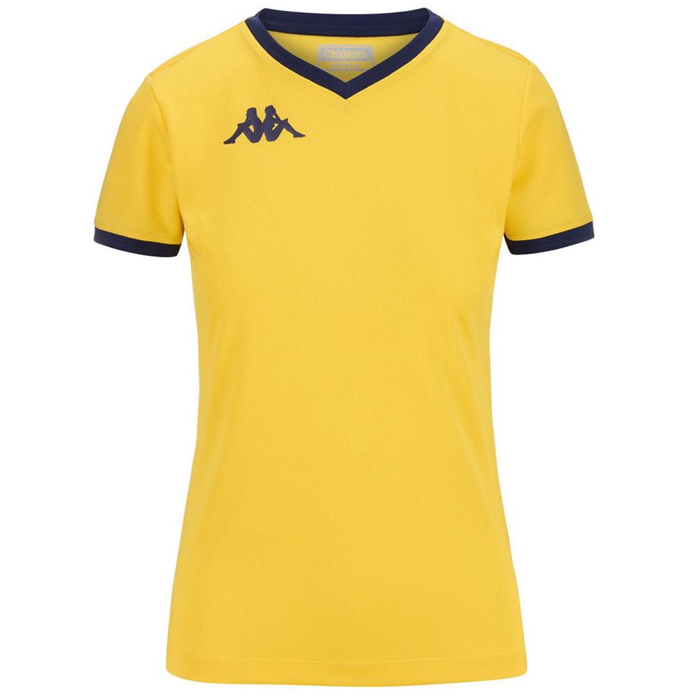 Women Kappa 4 Volley Gavelia Jersey Yellow | KX6057391