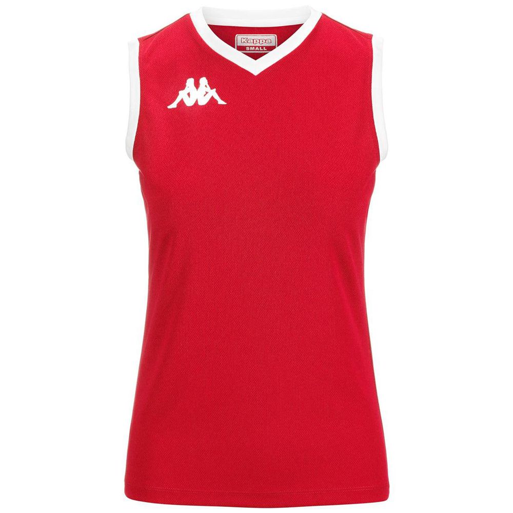 Women Kappa 4 Volley Giella Jersey Red | MO9725084